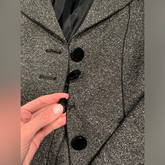 Ann taylor petites gray wool blazer 4P - Picture 3 of 14